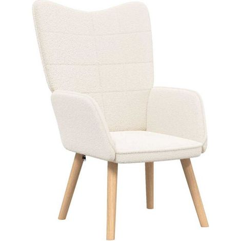 Fauteuil beige, dimensions : 62 x 67 x 95,5 cm, tissu velours. (1/5)