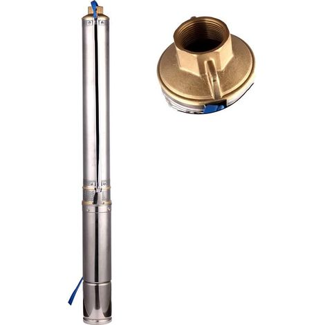 Pompe De Puits Profond Ă eau 0,55kW/0.75HP relevage Arrosage Submersible pompe Max Head 89m Industrielle et de Domestique Agriculture Puisard Piscine l'utilisation 3300 l/h (1/5)