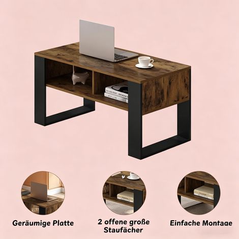Table basse d'appoint pour salon, table de canapé en bois, petit guéridon moderne, meuble d'intérieur, livré sans accessoires (1/5)