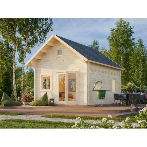 Abri de jardin en bois Kendra 18,4 m2 Naturel (1/5)