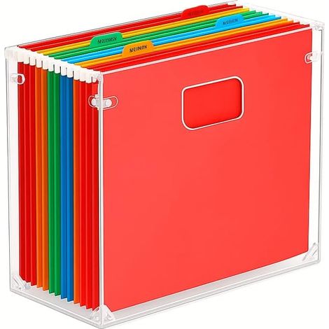 Organisateur Dossiers Suspendus A4, Boite Classement Acrylique (1/5)