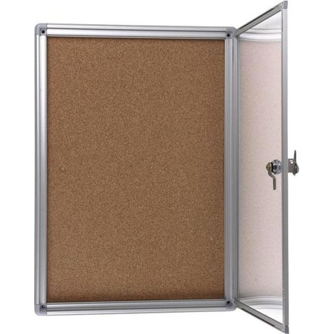 COFAN vitrina corcho cierre(350x500mm) , Vitrina de Corcho con cierre de llave con medidas de 300x500 y 500x700mm. (1/2)