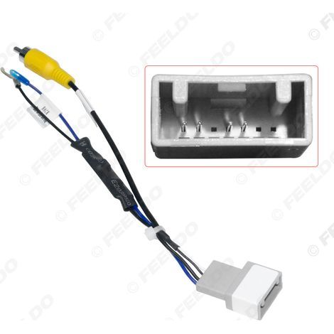Compatible with Honda CRV reverse mirror cable, 7-pin mirror conversion cable and car adapter with voltage reduction. (1/4)