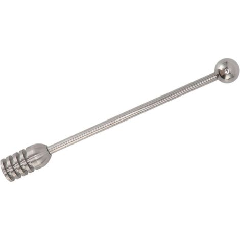 Bâtonnet à miel 15,5 cm en acier inoxydable 304, design cannelé, nettoyage facile, bâtonnet mélangeur à miel, bâtonnet mélangeur à café (1/5)
