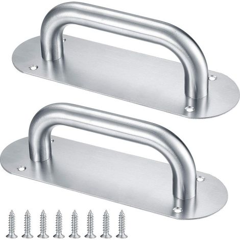 maniglie per porte scorrevoli, maniglie a tirante da 65x200 mm con piastra di supporto, per cancelli, armadi, credenze, casette da giardino, servizi igienici, maniglie a tirante resistenti (1/5)