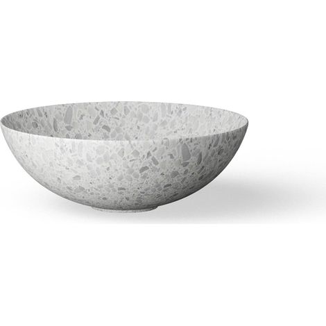 Looox Acrylique vasque terrazzo - 40x15cm - Beige