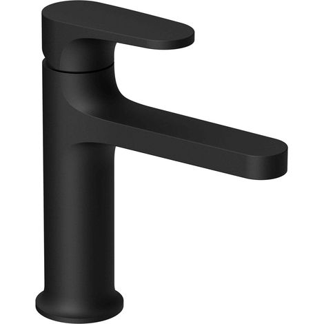 RAK Portofino Matt Black Basin Mixer Tap - RAKPOR3001B (1/2)