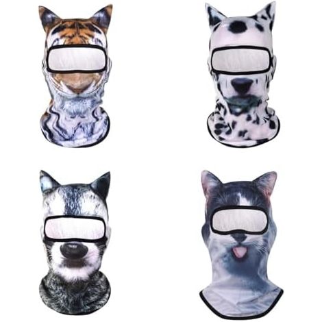 Lot de 2 masques de ski pour chat Shiesty, Cat Sheisty, cagoule pour chat, masque de ski pour animal pour le sport (1/5)