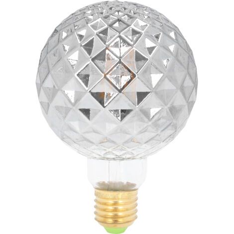 [JAMAIS UTILISÉ]Ampoule LED Vintage à Filament dur, galvanoplastie, gris, température de couleur 2700K, E27, pour lustres (1/4)