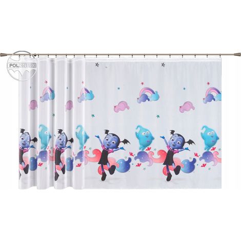 Märchenvorhang für Kinder, Disney Vampirina-Motiv, 390 x 150 mm, Klebeband