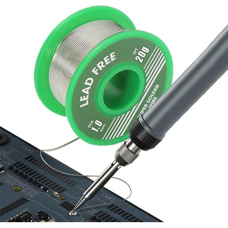 1 Rouleau Etain A Souder Sans Plomb 1,0Mm, Colophane, 20G Pour Réparation Électronique, Bricolage (1/5)