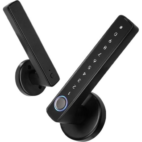 Serrure Intelligente Bluetooth à Empreintes digitales, poignée de Porte, Mot de Passe électronique, Application, déverrouillage à Distance, hôtel, Appartement, Bureau, Maison de Location (1/5)