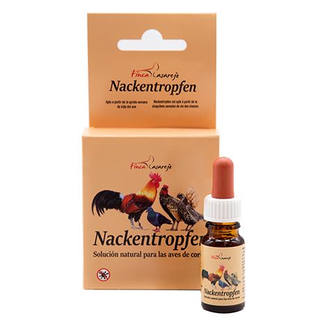 Nackentropfen- Repelente contra el Piojo y parásitos externos de Gallinas y Otros Animales - Desparasitante Natural Muy eficaz (1 unidad)