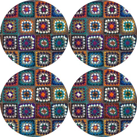 Set di 4 tovagliette rotonde per tavoli 4D, 33 cm - frania Feltro ecologico, stampa HD, lavabile a 40 °C, Bertoni (1/5)