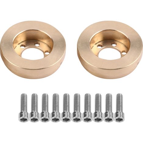 Contrepoids interne en laiton usiné CNC pour moyeu de roue de voiture RC 1.9/2.2 (1/5)