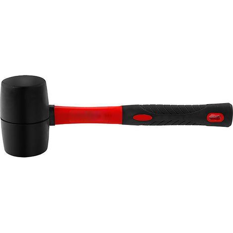 Marteau en caoutchouc 8 Oz avec manche en fibre de verre antidérapant pour clous de tente, pose de sols et menuiserie (1/5)