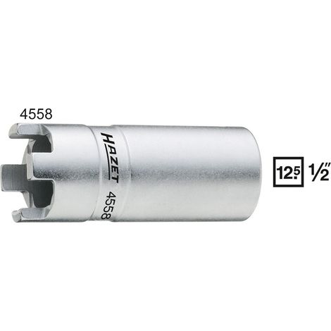 Hazet Douille à griffes - Carré creux 12,5 mm (1/2 pouce) - Longueur totale: 72 mm - 4558