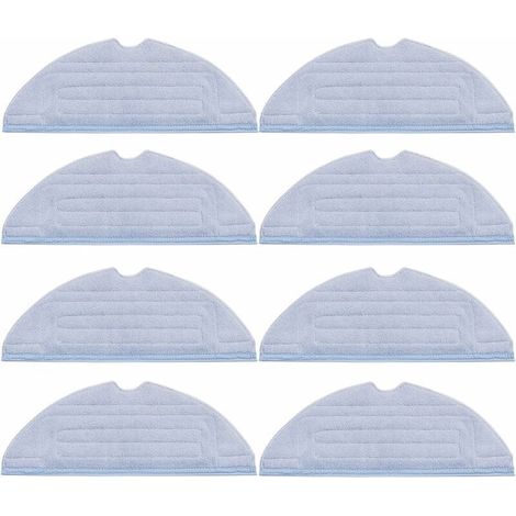 Lot de 8 pièces Serpillère de Rechange pour Roborock S8/S7/S7 Plus/S7 MaxV/ S7 MaxV Plus/ S7 MaxV Ultra /S7 Pro Ultra Aspirateur,Accessoires pour Lingettes en Microfibre (1/5)