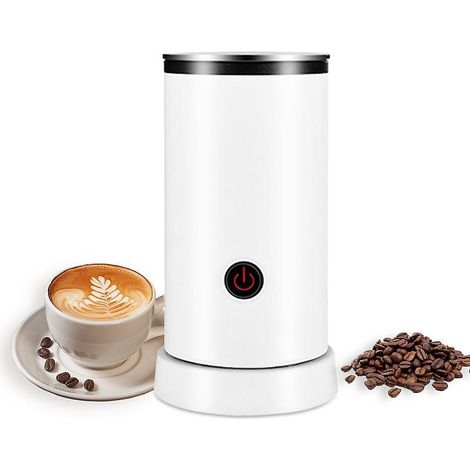 Elektrischer Milchaufschäumer 4-in-1, 600 W, 240 ml/8,12 oz, für heiße und kalte Milch, leiser Betrieb, rutschfest.