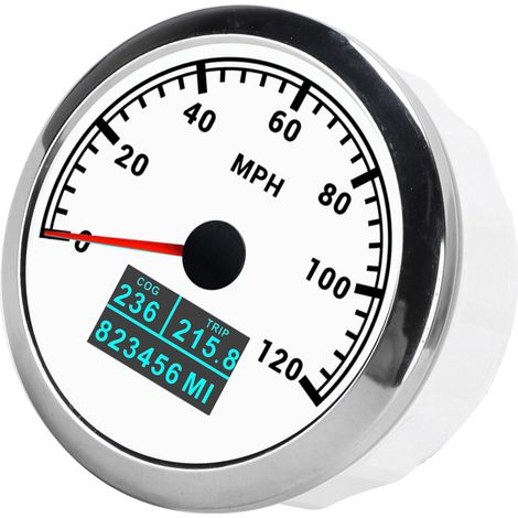 Compteur GPS 3-en-1 120MPH Jauge de Vitesse COG Kilométrage Total IP67 Étanche pour Bateau Voiture Camion (1/5)