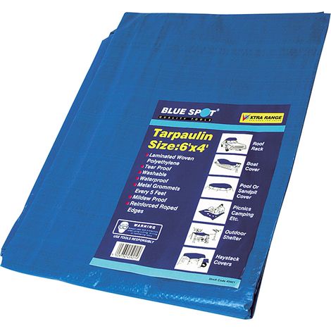 BlueSpot Tools 45921 Tarpaulin 1.8 x 1.2m (6 x 4ft) B/S45921