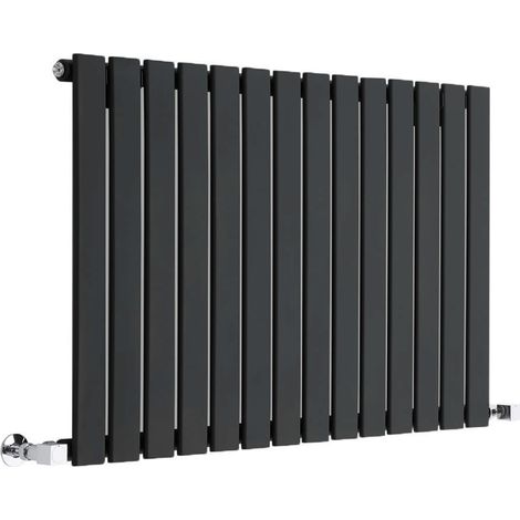 Radiateur Design Horizontal Noir Delta 63.5cm x 98cm x 3cm 876 Watts (1/4)