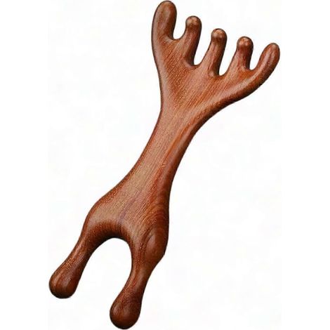 Manuelle Massagebürste für Gesicht, Kopf, Hals und Kiefer – Gua-Sha-Werkzeug und Modellierkamm für Augen, Nase und Kopfhaut, komplettes Set (1/5)