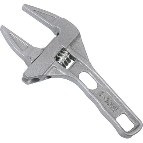 Clé à Molette,Clés Réglables 6-68MM Ouverte Clés à Molette Clés Aluminium Clé de Salle de Bain Tige Plombier Outil à Main pour Serrer Boulons d'écrous de Desserrage-Karteo (1/5)