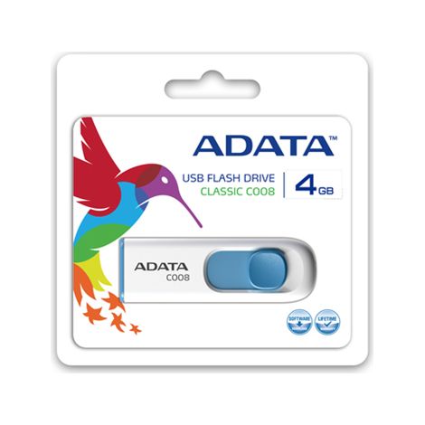 Adata  C008  32 Go  USB 2.0  Blanc/Bleu