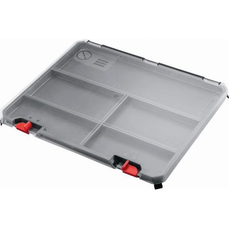 Bosch – Vitrine malette de rangement SystemBox – Complète et personnalisable – Usage universel pour accessoires – Dimensions optimisées