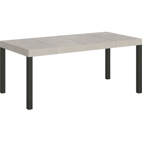 Table extensible 90/246x90 cm Everyday Premium pieds cachemire anthracite (1/5)