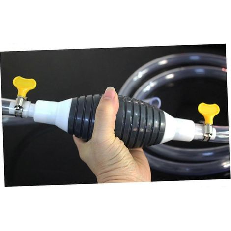 Pompe manuelle pour le transfert de carburant et d'eau, siphon manuel en PVC Flow pour voitures, motos, bateaux (1/4)