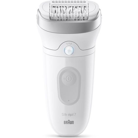 Braun Silk-épil 7 SE7-000 Epilatore Wet & Dry Corpo Testina Larga 2 Velocità Argento