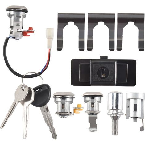 Cilindro de cerradura con llave compatible con Montero MK2 V31 V32 Modelo MR259744 (1/4)