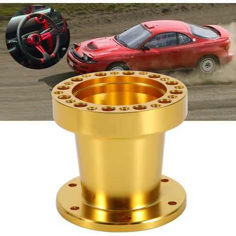 Moyeu universel 3 pouces en aluminium doré pour volant auto, adaptateur espaceur kit de montage (1/5)