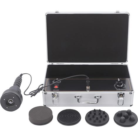 Appareil de massage électrique anti-cellulite avec 5 accessoires interchangeables pour cou, épaules, taille, abdomen, fesses, jambes, cellulite