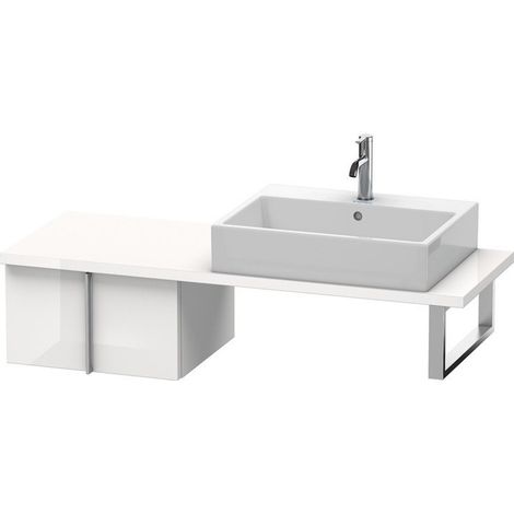 VERO mobile basso consolle 285x500x448mm bianco lucido mancanza