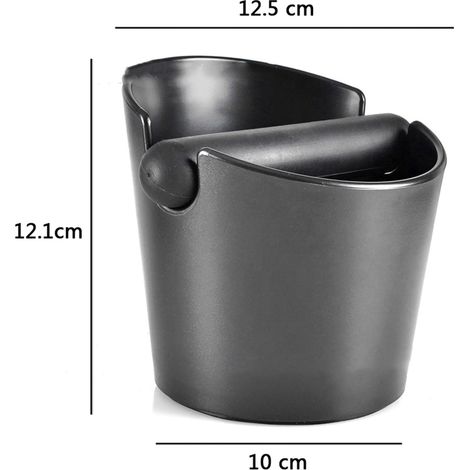 Bac à marc de café en ABS, poubelle pour café moulu, pour la maison et le restaurant, 12,5 x 10 x 12,1 cm (1/5)