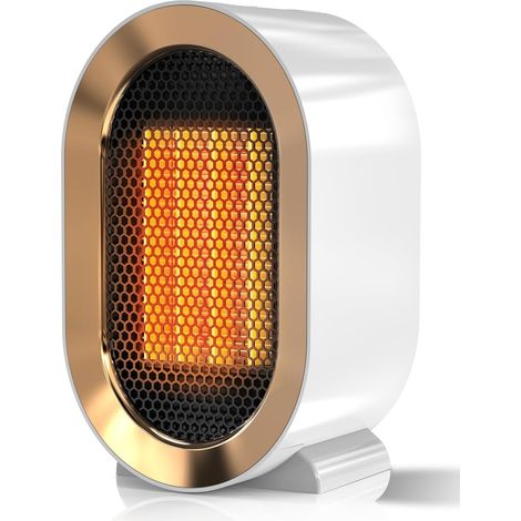 Chauffage d'appoint électrique, chauffage d'intérieur portable à économie d'énergie, ventilateur chauffant portable à deux vitesses, réglable, protection contre la surchauffe, arrêt par inclinaison, b (1/5)