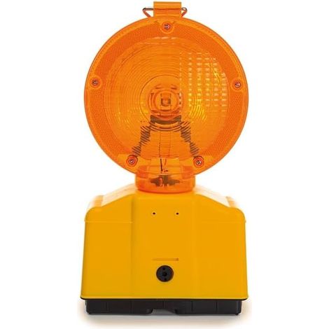 Lampe de chantier LED orange, pour une grande visibilité sur le chantier ou dans les zones dangereuses (1/5)