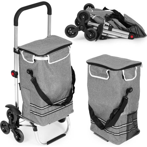 Faltbarer Einkaufswagen, 30 l, Dreifachräder, Thermotasche