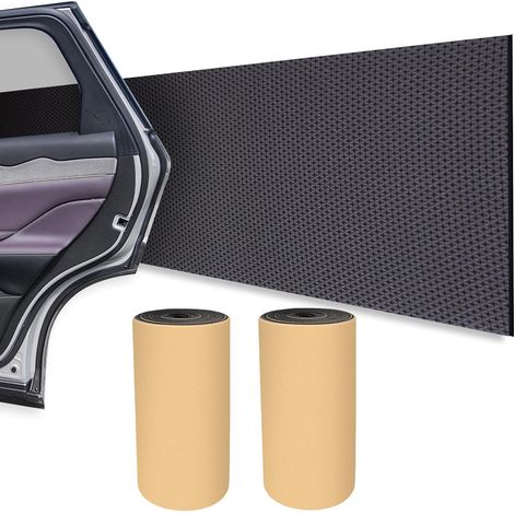 Lot de 2 rouleaux de protection murale autocollante pour garage - 2 m x 20 cm de longueur - 4 mm d'épaisseur - Pour voiture et mur de garage (1/5)