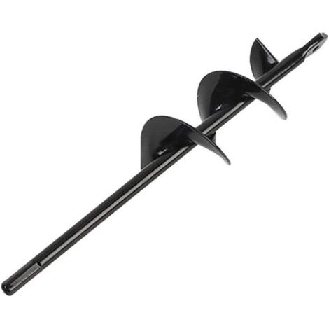 QORVA-Tarière pour semoir, tarière pour jardinières, foret en acier, jardinière, tarière, outils de jardin, outil idéal pour les semis, 5 x 22 cm