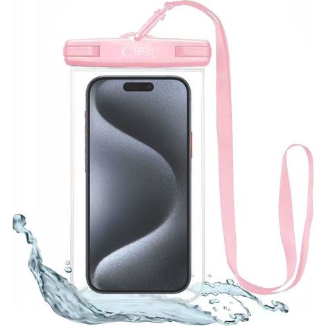 Tech-protect UWC7 Universal-Wasserschutzhülle 6,9 Zoll, pink