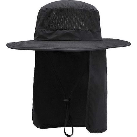 Chapeau de pêcheur d'extérieur, protection solaire pour le visage, idéal pour la pêche, l'équitation, le camping et la randonnée. Accessoires et équipements pour le camping.