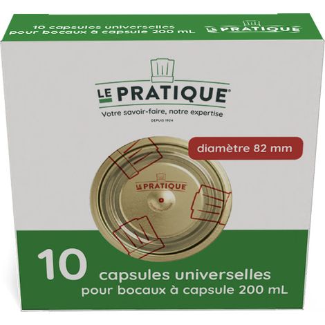 Capsule Universali per Barattoli ø82mm Confezione da 10 - La Pratica
