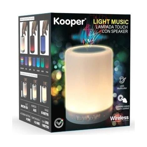 LAMPADA TOUCH MULTICOLOR CON SPEAKER INTEGRATO (1/10)