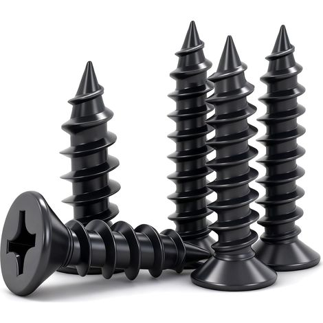 20 pieces Vis à Bois en Acier Inoxydable M4x10mm,Vis Autotaraudeuses a Tête Fraisée Entièrement Filetées pour meubles (1/5)