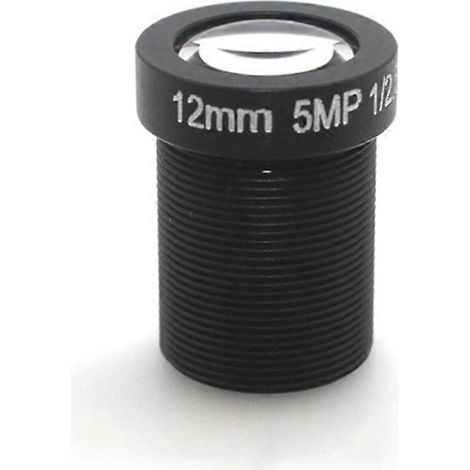 Objectif monobloc 12 mm 5 MP pour caméra réseau HD, accessoires pour caméras de vidéosurveillance (1/5)
