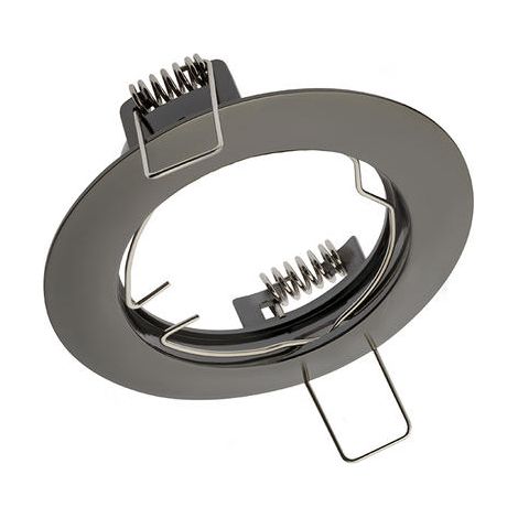 Spot de plafond Porto, IP20, rond, chrome noir, TYPE 5514